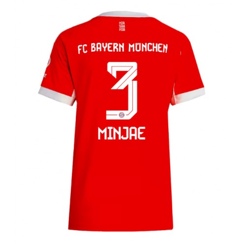 Stroje piłkarskie Bayern Munich Kim Min-jae #3 Koszulka Podstawowej dla damskie 2025-26 Krótki Rękaw